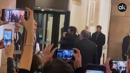 Llegada de los políticos catalanes presos