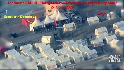 İHA'ların gözünden deprem bölgesi