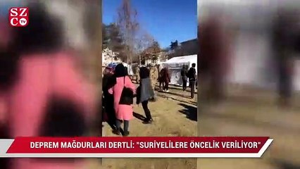 Elazığlı deprem mağdurları dertli: "Suriyelilere öncelik veriliyor"