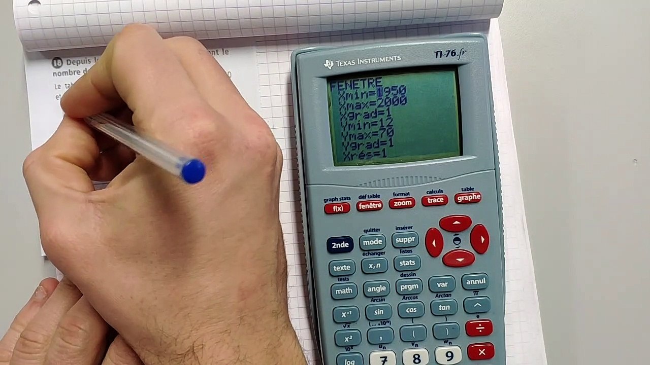 Utilisation TI Statistiques à deux variables