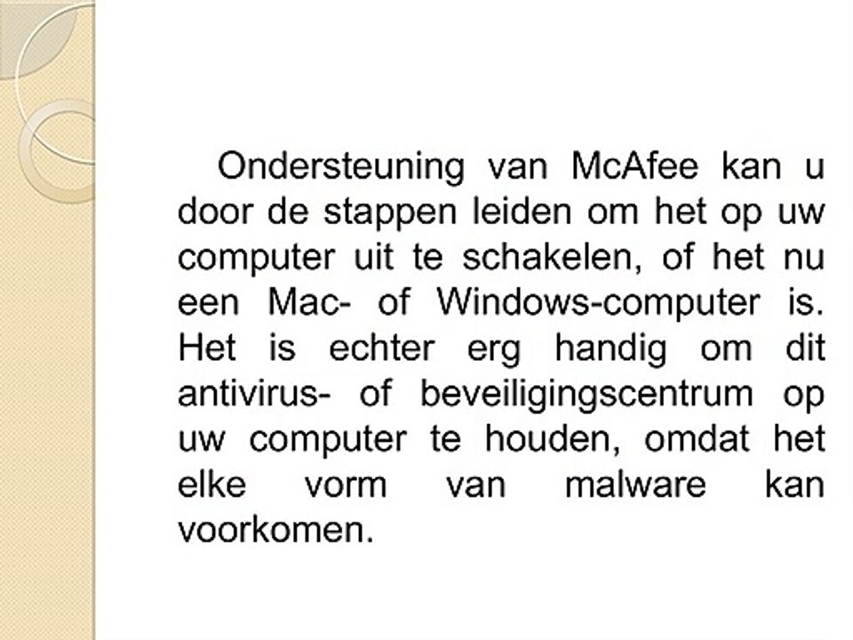 Hoe McAfee uit te schakelen