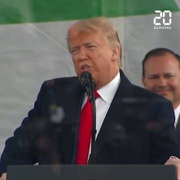 A la marche anti-avortement, le discours de Trump prend des allures de meeting de campagne