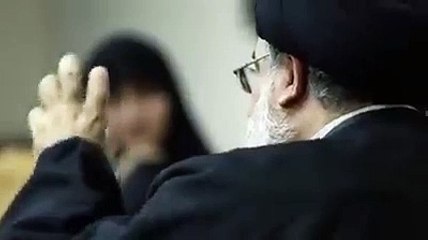 حسن نصرالله يلتقي ابنة قاسم سليماني في بيروت (فيديو)