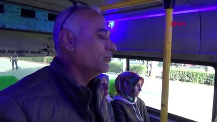 Sivil trafik polisleri toplu taşıma araçlarını denetledi