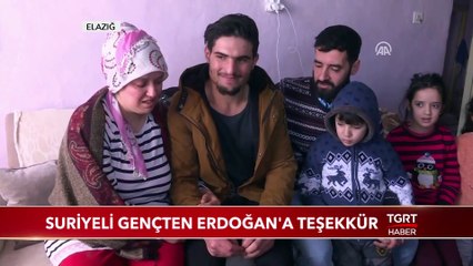 Suriyeli Mahmud'dan Cumhurbaşkanı Erdoğan'a Teşekkür