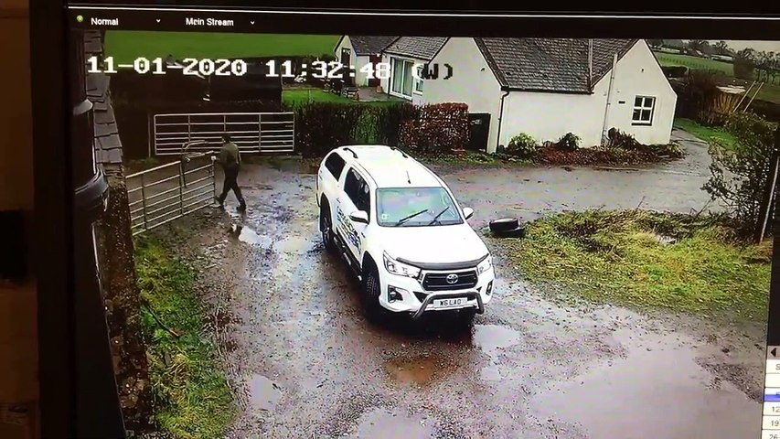 Woman battles gate and Storm Brendan