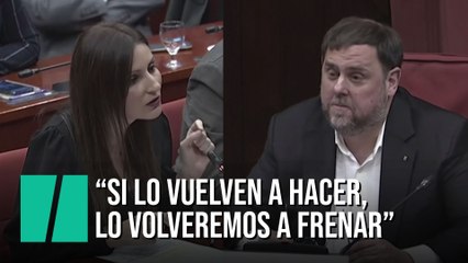 Roldán a Junqueras: "Si insisten en que lo volverán a hacer, lo volveremos a frenar"