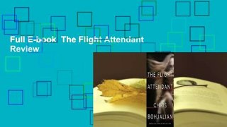 Full E-book  The Flight Attendant  Review