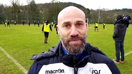 Xavier Collin, entraîneur d'Épinal, évoque la venue de Lille en 8e de finale de Coupe de France