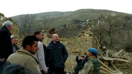 Bakanlar Soylu ve Koca, Çevrimtaş köyünde inceleme yaptı