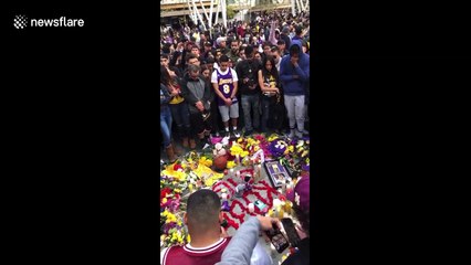 Heartbroken fans gather in Los Angeles Staples Center for Kobe’s memorial