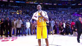 'Mamba out' - Remembering Kobe Bryant’s farewell speech after his last NBA game (2016) - NBA on ESPN