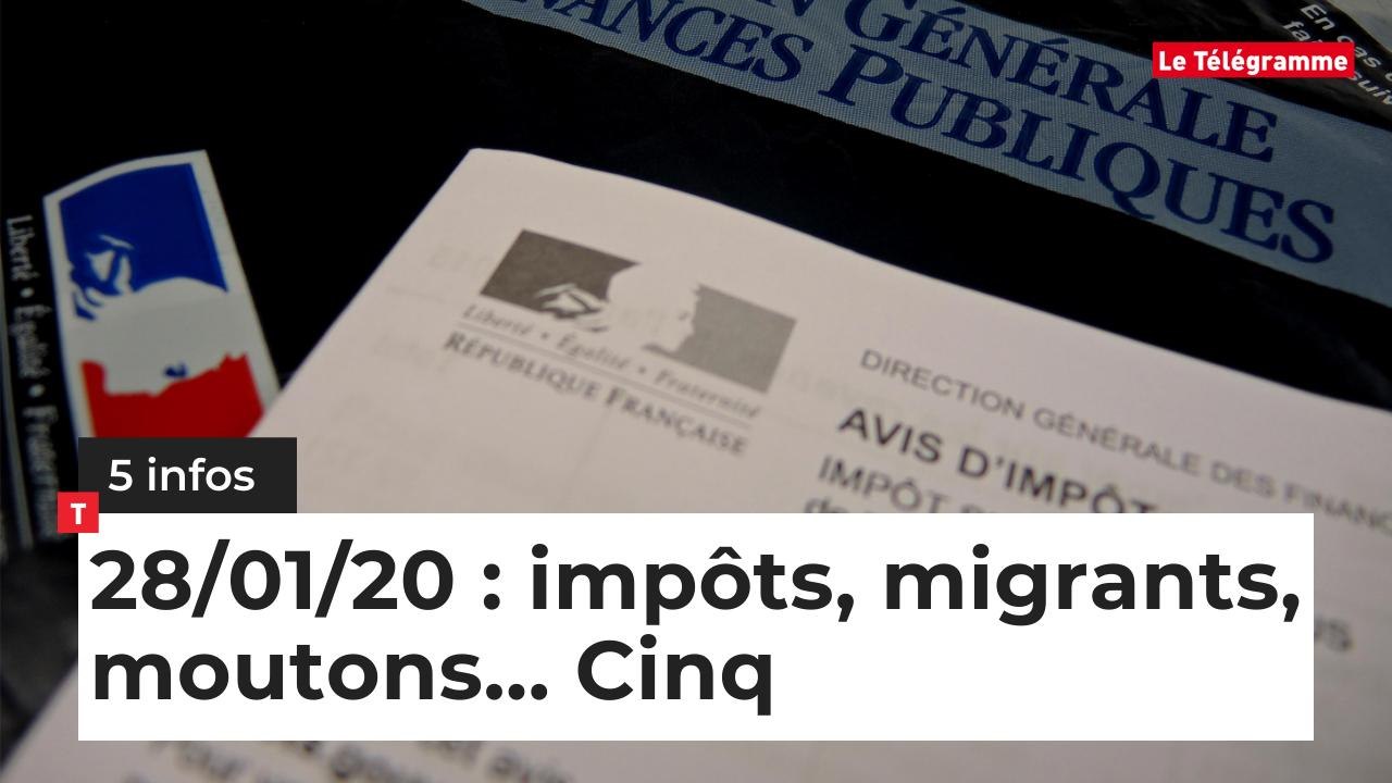Impôts, migrants, moutons... Cinq infos bretonnes du 28 janvier