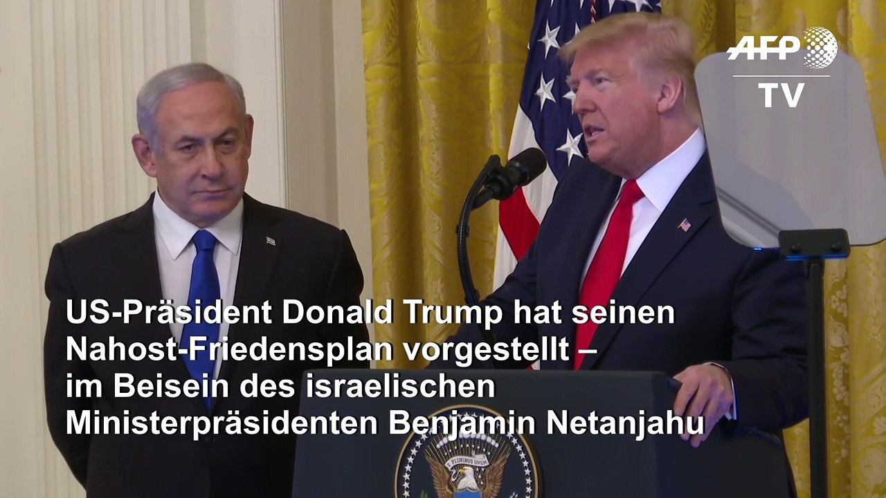 Trump Nahost-Plan - die wichtigsten Zitate