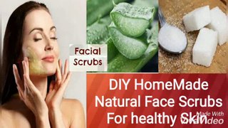 DIY  2 Natural Homemade Face Scrub To Get Flawless Skin ||Glowing / Healthy Skin And Remove All Tan from Skin
