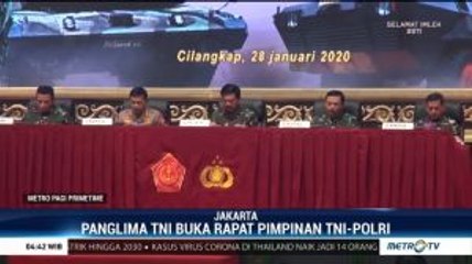 Persiapan Pengamanan Pilkada dan PON 2020, TNI-Polri Gelar Rapim Bersama