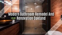 Modern Bathroom Remodel And Renovation Oakland