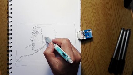 Drawing Golgo13  | ゴルゴ13を描いてみました Timelapse