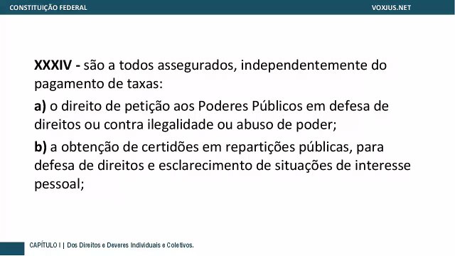 Constituição Federal - Art. 5º - Dos Direitos e Deveres Individuais e Coletivos