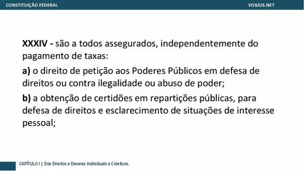 Constituição Federal - Art. 5º - Dos Direitos e Deveres Individuais e Coletivos
