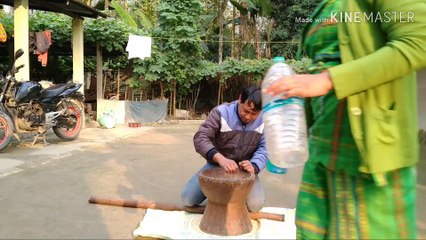 Making  laru(Assamese recipe) at home