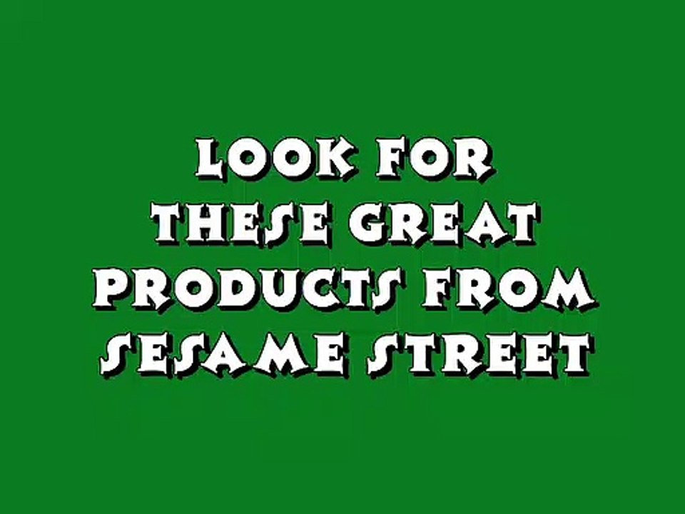 Look For These Great Products From Sesame Street (1991) Logo