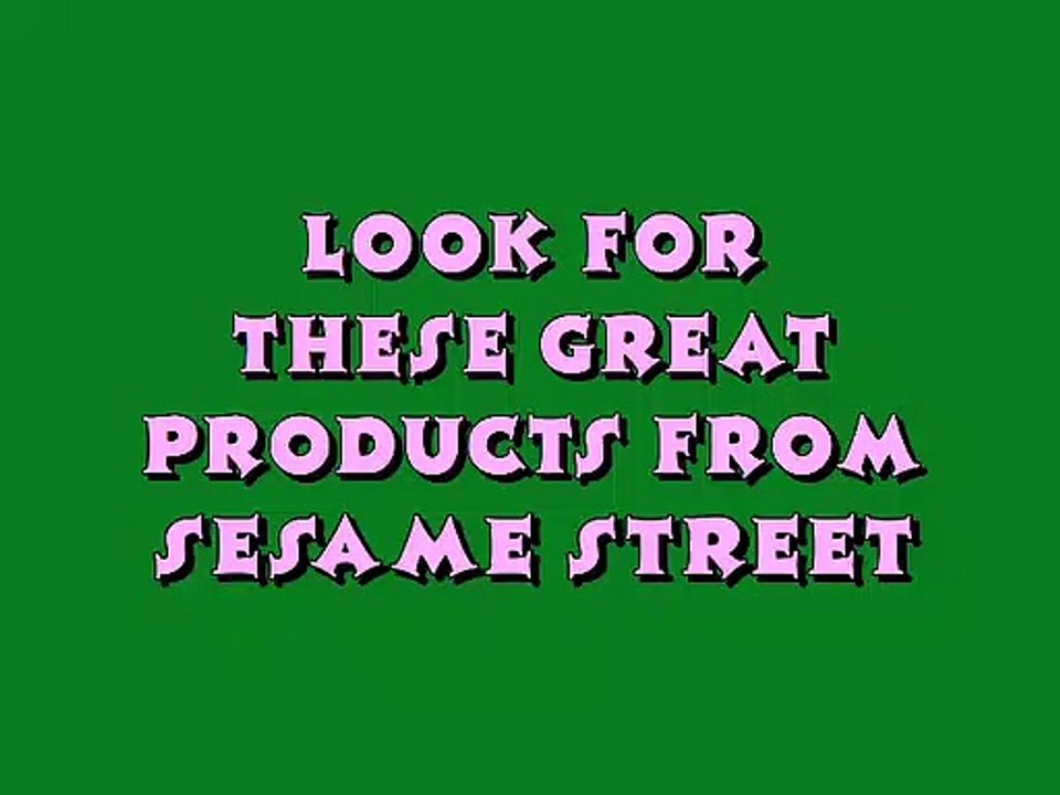 Look For These Great Products From Sesame Street (1995) Logo