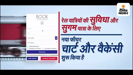 चलती ट्रेन में "चार्ट्स/वेकेंसी" से मिलती है खाली सीटों की मिलेगी जानकारी, नहीं काटने पड़ते टीटीई के चक्कर