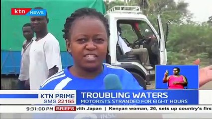 Motorist stranded for 8 hour following flash floods along busy Kitale-Lokichogio highway