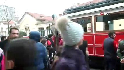 İstiklal Caddesi'nde hareketli anlar