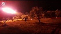 استهداف ميليشيا أسد في محيط مدينة معرة النعمان بريف إدلب الجنوبي بصواريخ الغراد