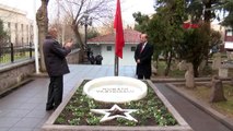 Ankara bbp'nin kuruluş yıldönümünde destici, yazıcıoğlu'nun mezarını ziyaret etti