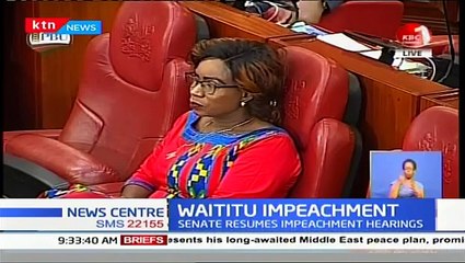 Senate resumes Waititu's impeachment hearing as he pleads for fair hearing