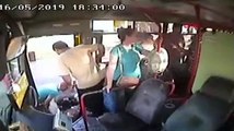 Yolcunun düşmesine neden olan halk otobüsü şoförüne hapis istemi