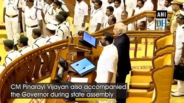 UDF MLAs protest against CAA, NRC in Kerala Assembly