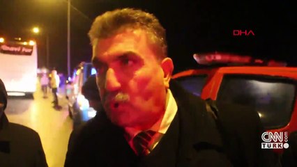 Bolu'da cenazeye giden otobüs yandı