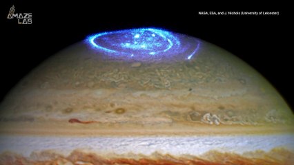 Dazzling Glow from Jupiter's North Pole is Unlike Anything in our Solar System