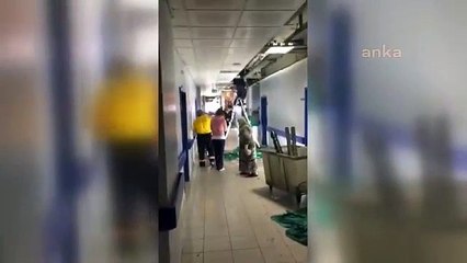 Devlet hastanesinde ameliyata giden hastanın üstüne parçalar düştü