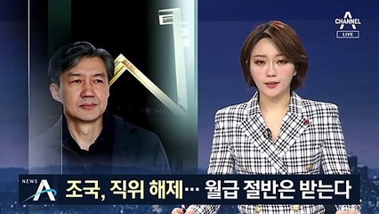 서울대, 조국 직위해제…강의 불가·월급 삭감