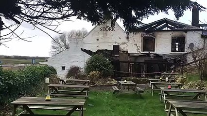Stork Inn fire aftermath