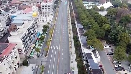 Drone mostra a "cidade fantasma" de Wuhan... o epicentro do coronavírus