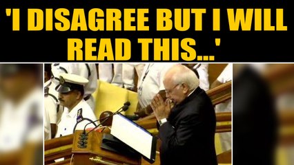 Kerala Governor reads anti-CAA paragraph in assembly, says disagree but will honour CM's wish