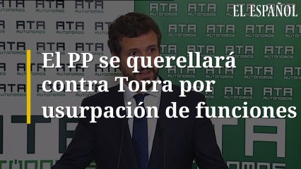 El PP se querellará contra Torra por usurpación de funciones