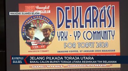 Bakal calon bupati toraja utara resmikan tim relawan di makassar