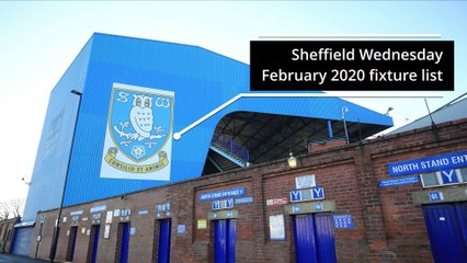 Sheffield Wednesday February 2020 fixture list