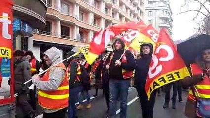ANNECY | 350 personnes dans la rue contre la réforme des retraites (29/01/2020)