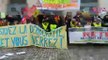 Manifestation  à Chalon contre la réforme des retraites le 29 janvier 2020