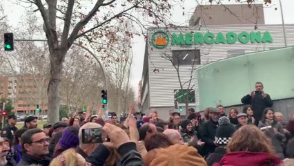 Monólogo de violencia machista frente a la Asamblea de Madrid