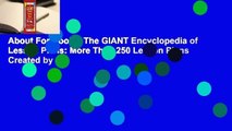 About For Books  The GIANT Encyclopedia of Lesson Plans: More Than 250 Lesson Plans Created by