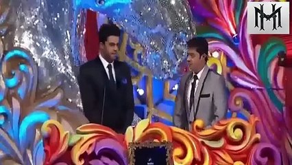 Shahrukh Khan And Manish paul Fun with Sania Mirza and Akshay Kumar at IFA Award Show##